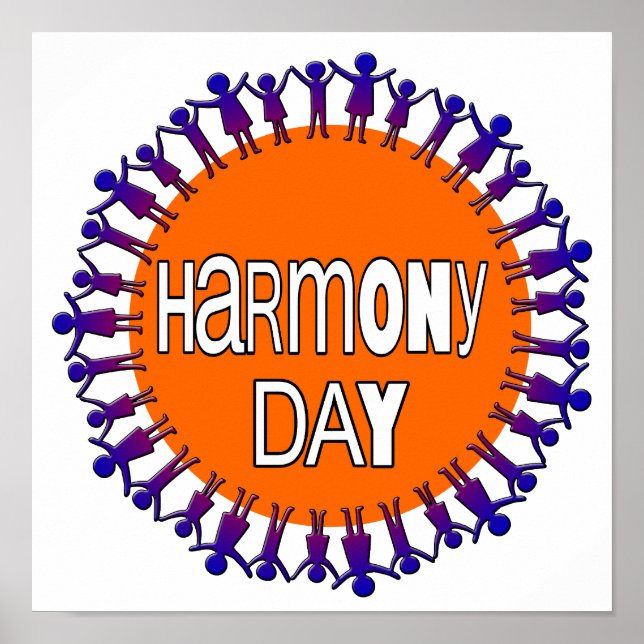 Poster Dia da Harmonia, Austrália (Frente)