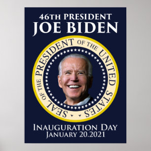 Poster Dia da Inauguração 2021 Presidente Biden