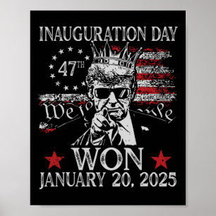 Poster Dia da Inauguração de Trump 2025 Presidente Donald