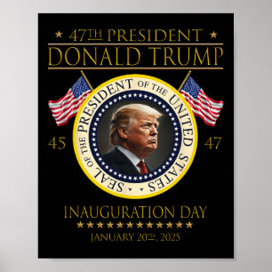 Poster Dia da Inauguração do Presidente Donald Trump 2025
