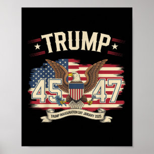 Poster Dia da Inauguração do Presidente Donald Trump 2025