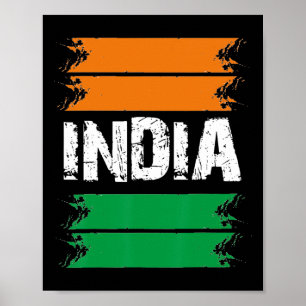 Poster Dia da Independência 15 de agosto de 1947 Bandeira