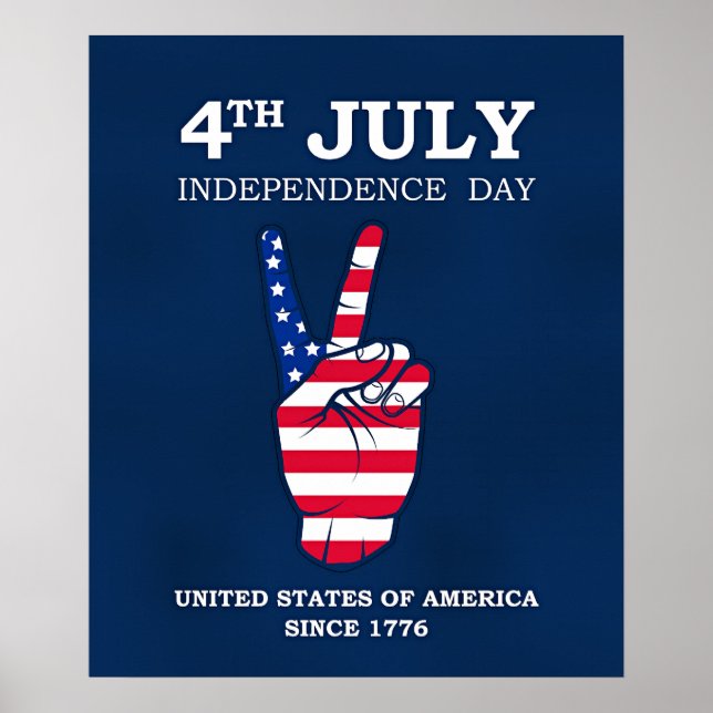 Poster Dia da Independência, 4 de Julho, (Frente)