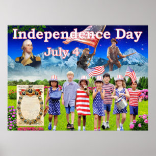 Poster Dia da Independência 4 de julho 4 de julho 4 de j