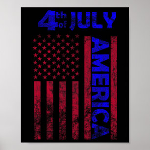 Poster Dia da Independência América dos Estados Unidos Ba