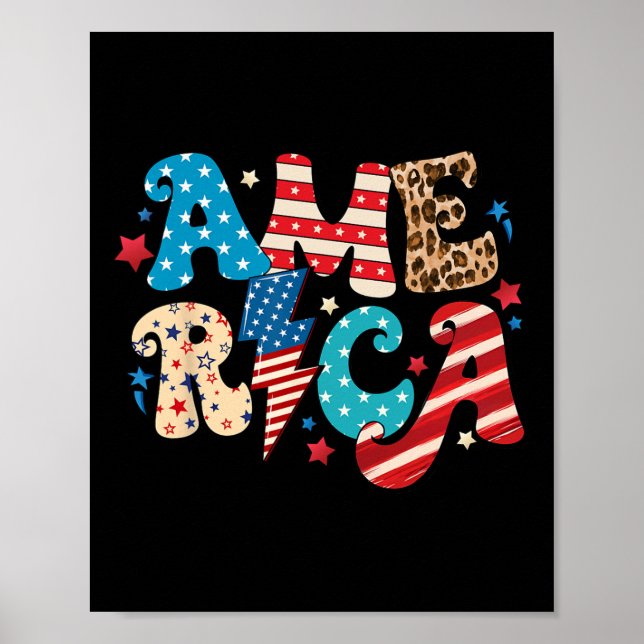 Poster Dia da Independência da América, 4 de julho, 1776  (Frente)