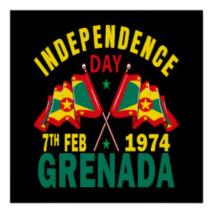 Póster Dia da Independência de Granada