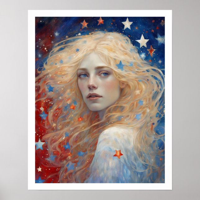 Poster Dia da Independência Deco de Arte de Fogos de Arti (Frente)