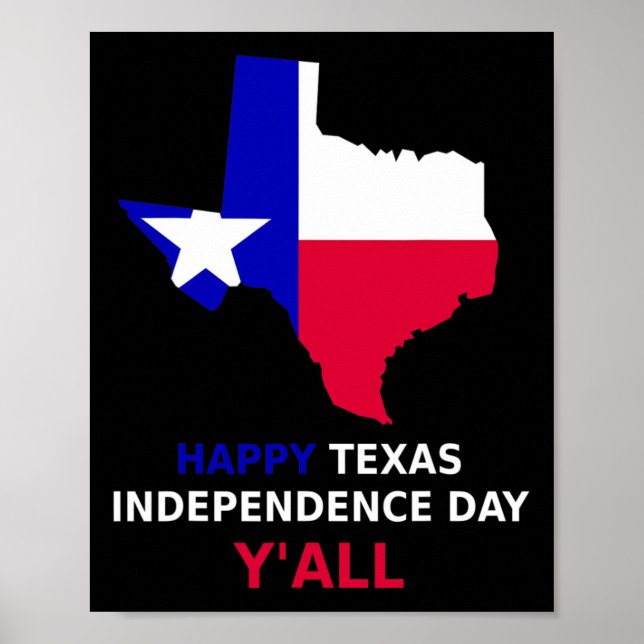 Poster Dia da Independência do Texas (Frente)