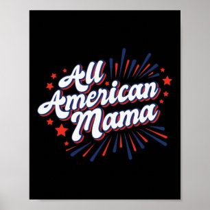 Poster Dia da Independência dos Eua de julho - Toda a Mam