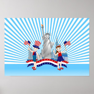 Póster Dia da Independência feliz