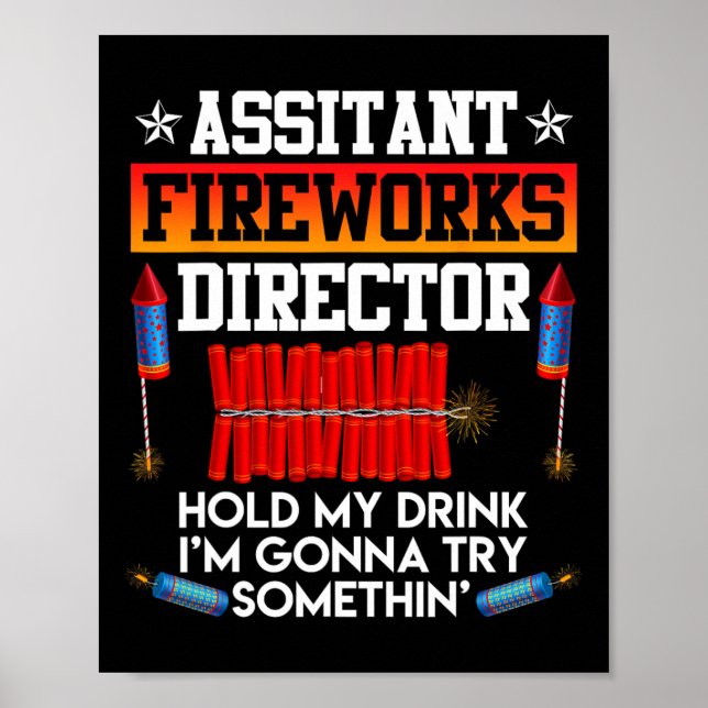Poster Dia da Independência Fogo de Artifício Diretor EUA (Frente)