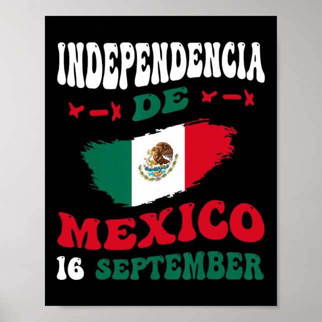 Poster Dia da Independência Mexicana do Orgulho da Bandei (Frente)