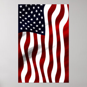 Poster Dia da Independência Patriótica da Bandeira Americ