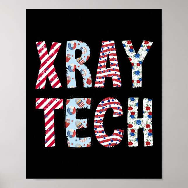 Poster Dia da Independência Tecnológica de Raio X de 4 de (Frente)