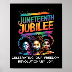 Poster Dia da liberdade do jubileu de Juneteenth afro-ame