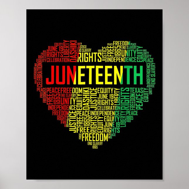 Poster Dia da Liberdade do Orgulho Negro, 1865 de junho (Frente)