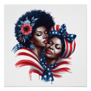 Póster Dia da Mãe Patriótico