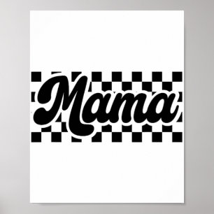 Poster Dia Da Mãe, Retro Vintage Mulheres Verificadas Mam