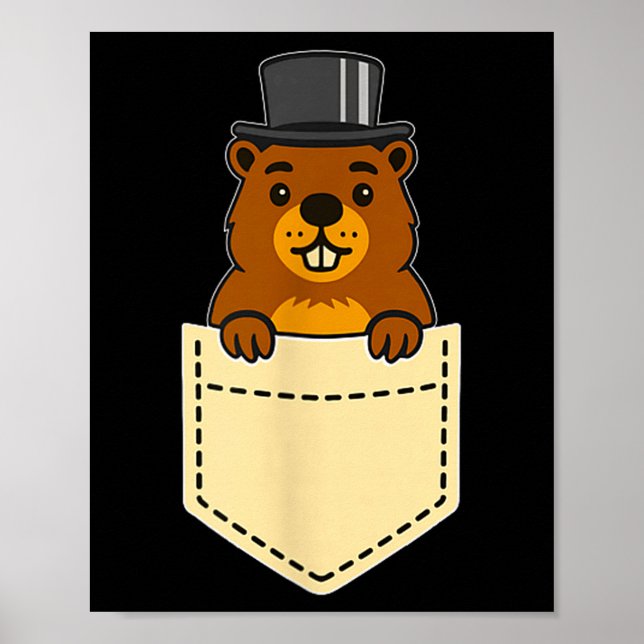 Poster Dia da Marmota do Punxy Phils Design de Bolso 2 de (Frente)