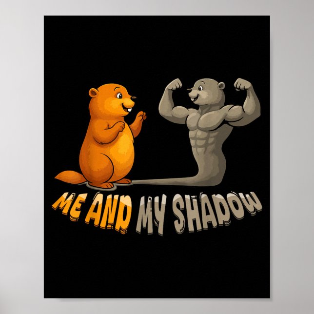 Poster Dia da Marmota Engraçado (Frente)