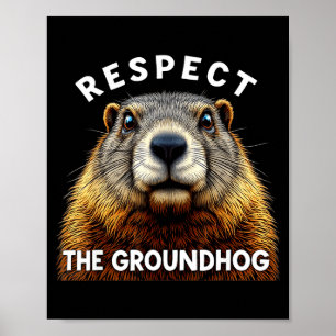 Poster Dia da Marmota Respeite a Marmota _2