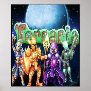 Poster Dia dá o Natal do jogo Terraria