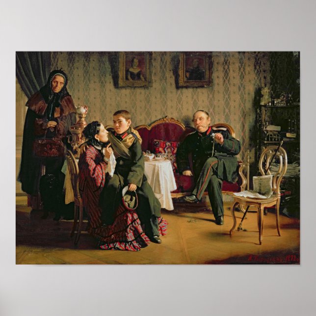 Póster Dia da Partida, 1872 (Frente)