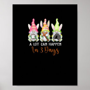 Poster Dia da Páscoa Cristã Muito Pode Acontecer Em 3 Dia