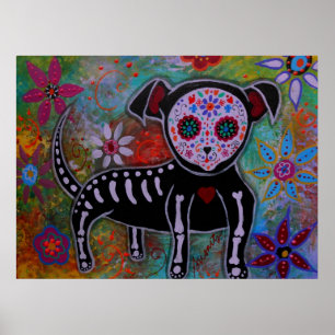 Póster Dia da pintura inoperante da chihuahua