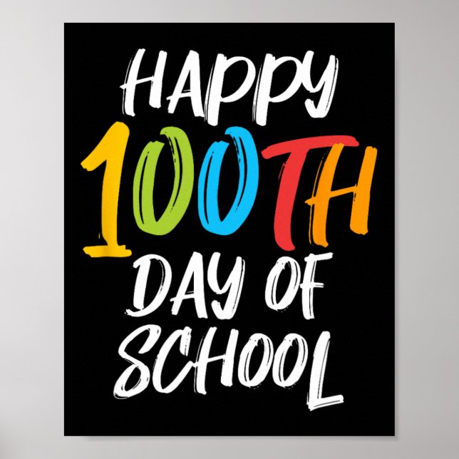 Poster Dia Da Professora Meninas Meninas Feliz 100 Da (Frente)