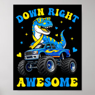 Poster Dia da Síndrome de Down do Mundo Dino Incrível