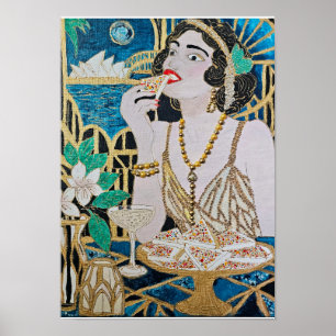 Poster Dia da Taça no Porto – Arte Original em Mídia Mist