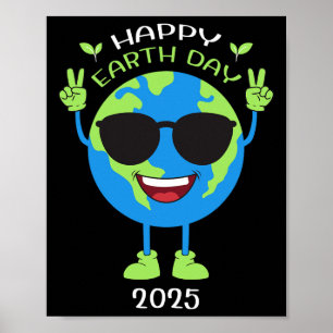 Poster Dia da Terra 2025 Crianças de Aniversário do Dia d