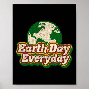 Poster Dia da Terra 51º Aniversário Planeta Cuta Te