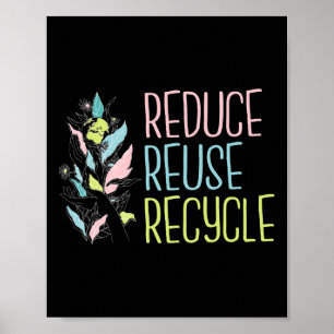 Poster Dia da Terra A Terra do Reciclar de Reutilização R