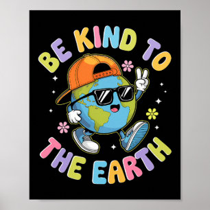 Poster Dia da Terra Bonita 2025 Crianças Engraçadas do Di