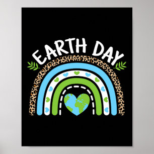 Poster Dia da Terra, Bonito, Planeta Arco-Íris Natureza,