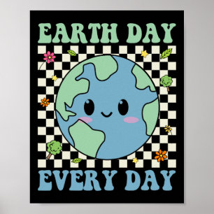 Poster Dia da Terra Consciência Ambiental Terra D