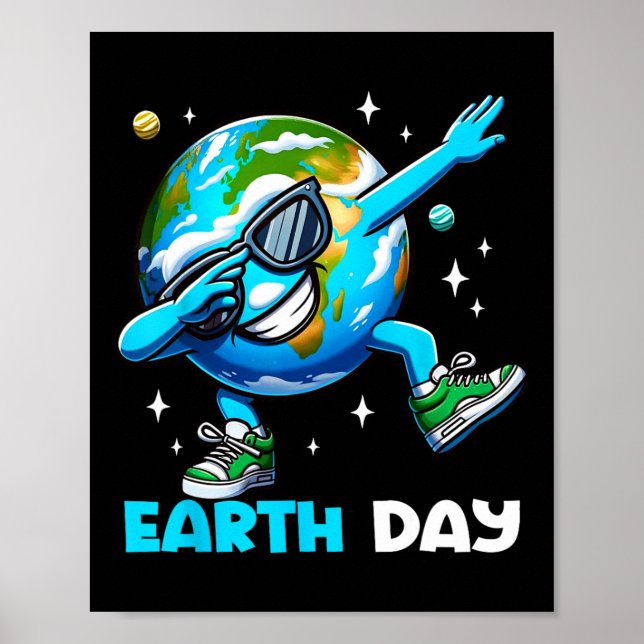 Poster Dia da Terra - Crianças Engraçadas do Dia da Terra (Frente)