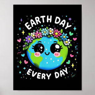 Poster Dia da Terra Dia a Dia Planeta Bonita Oferece Cria
