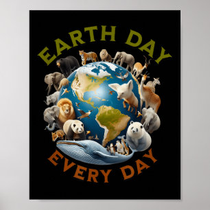 Poster Dia da Terra, Dia da Terra Fofo 2025 Homens Mulher