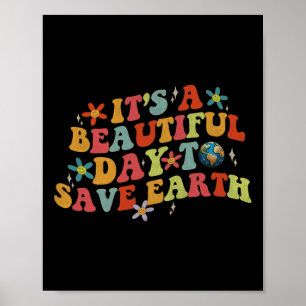 Poster Dia da Terra É Um Belo Dia para Salvar a Terra Leg