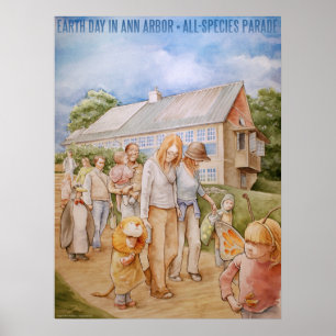 Póster Dia da Terra em Ann Arbor (poster)