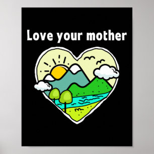 Poster Dia da Terra Homens Mulheres Crianças Planeta Terr