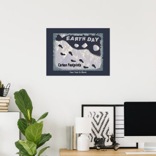 Poster Dia da Terra - Pegadas de Carbono