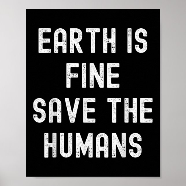 Poster Dia da Terra Planeta Proteção Ambiental Clima (Frente)