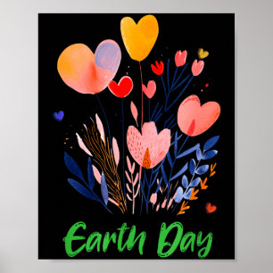 Poster Dia da Terra planeta verde consciência ambiental