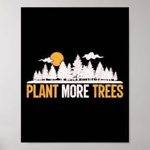 Poster Dia da Terra - Plante Mais Árvores Abraçador de Ár