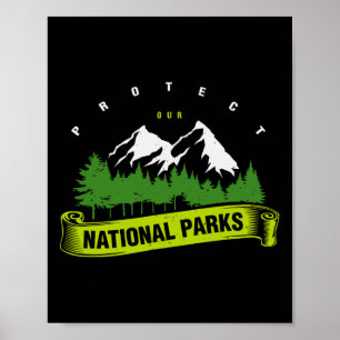 Poster Dia da Terra Proteja Nossos Parques Nacionais Home